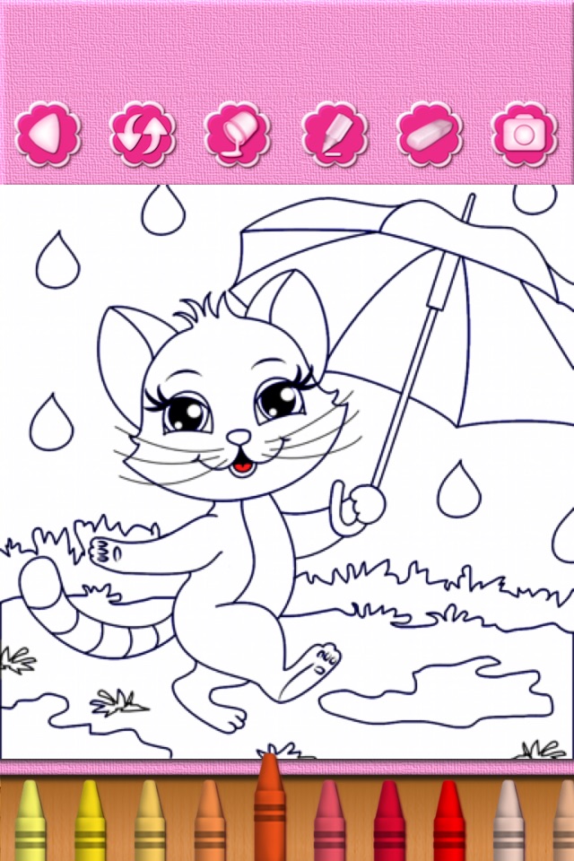 Cat Kitty Kitten Coloring Book screenshot 4