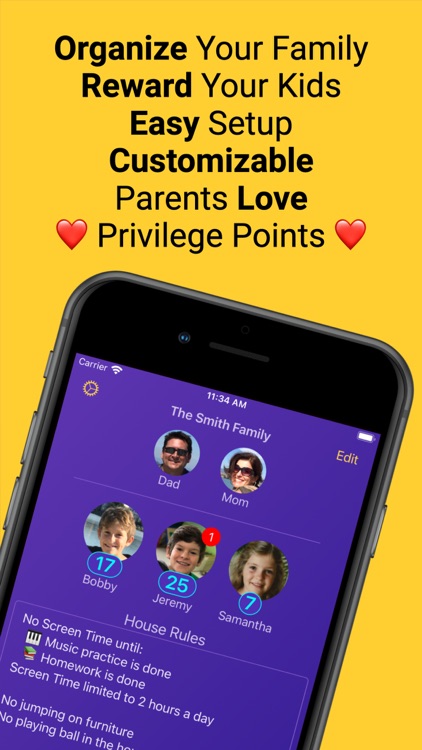 Privilege Points Chore Tracker