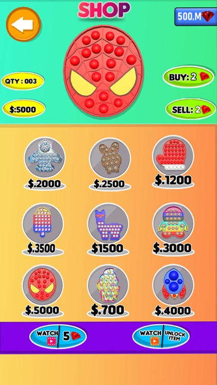 Fidget Trade 3D: bubble pop it screenshot-5