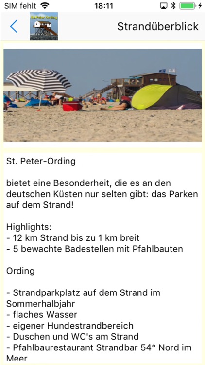 St.Peter-Ording App für Urlaub