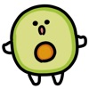 anime avocado sticker