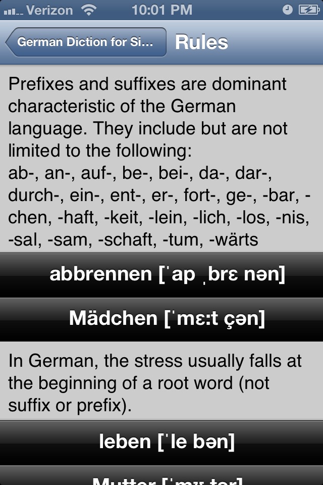 Ger. Diction screenshot 4