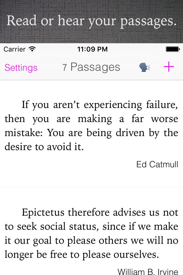 Passages Quote Journal screenshot 2