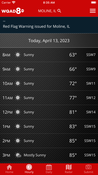 WQAD Storm Track 8 Weather screenshot 2