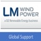 The LM Wind Power Global Support app is used for getting help from Support Teams