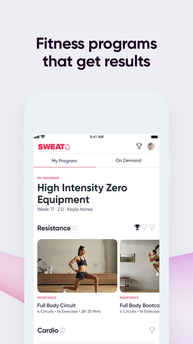 Sweat: Fitness App For Women Screenshot
