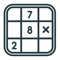 This classic Sudoku is to fill a 9x9 grid with numbers so that each row, column and each 3x3 small nine grid section contains numbers between 1 and 9