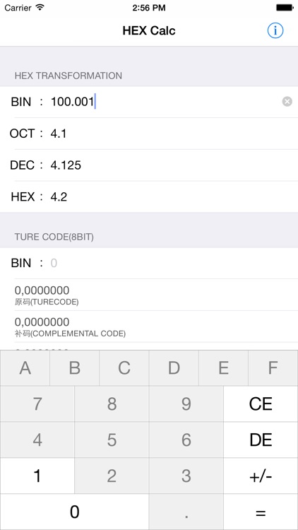 HEXCalc(binary conversion)