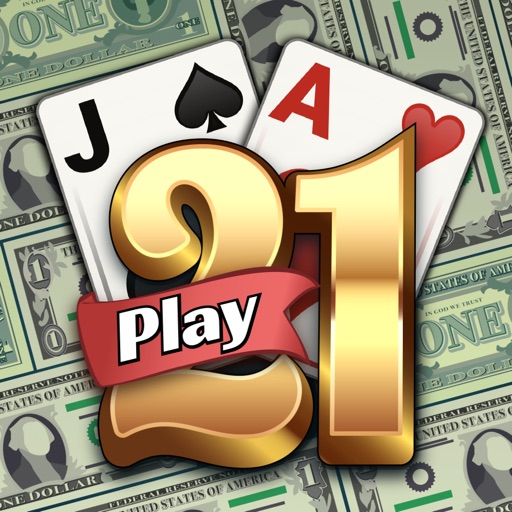 Play 21 - Real Money Card Game Icon