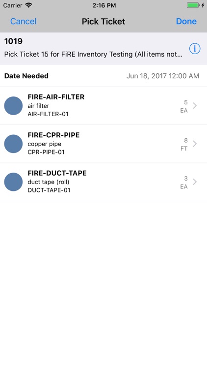 Perform 12.1 Inventory