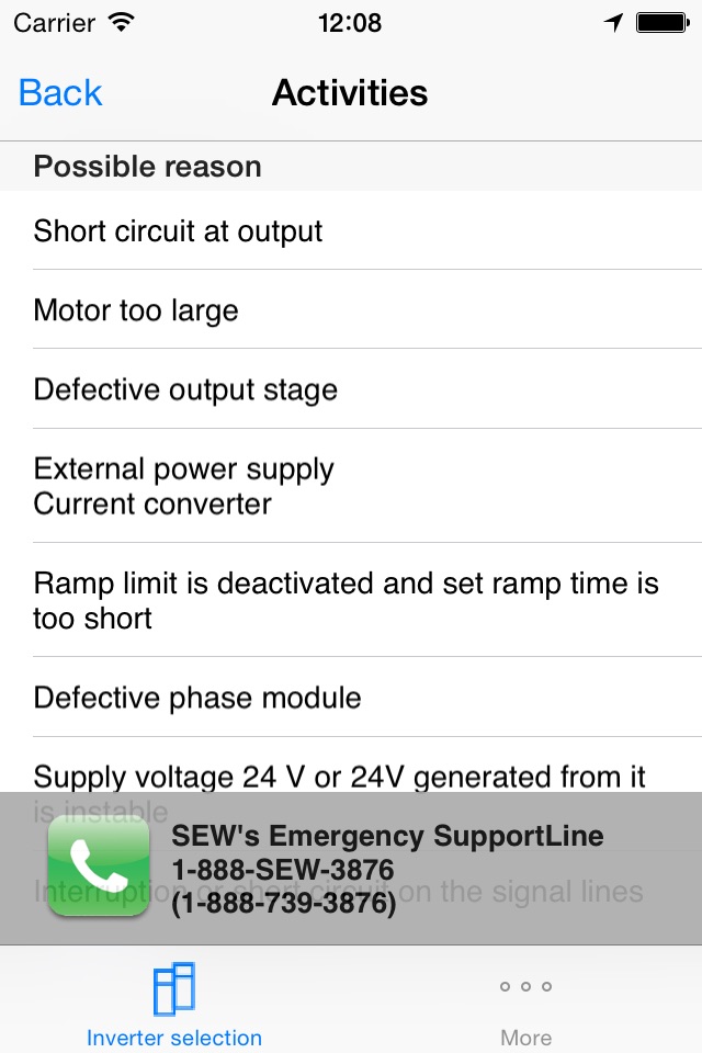 SEW Diagnostics screenshot 3