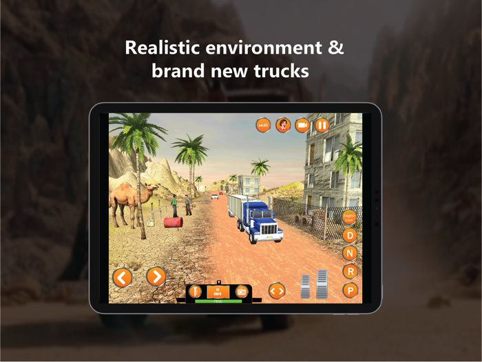 قيادة شاحنة بضائع