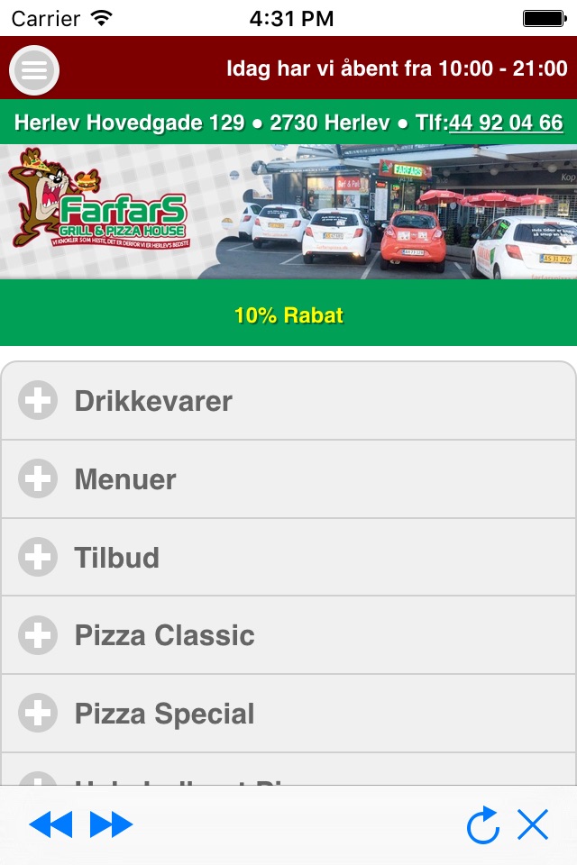 Farfars Pizza & Grill screenshot 2