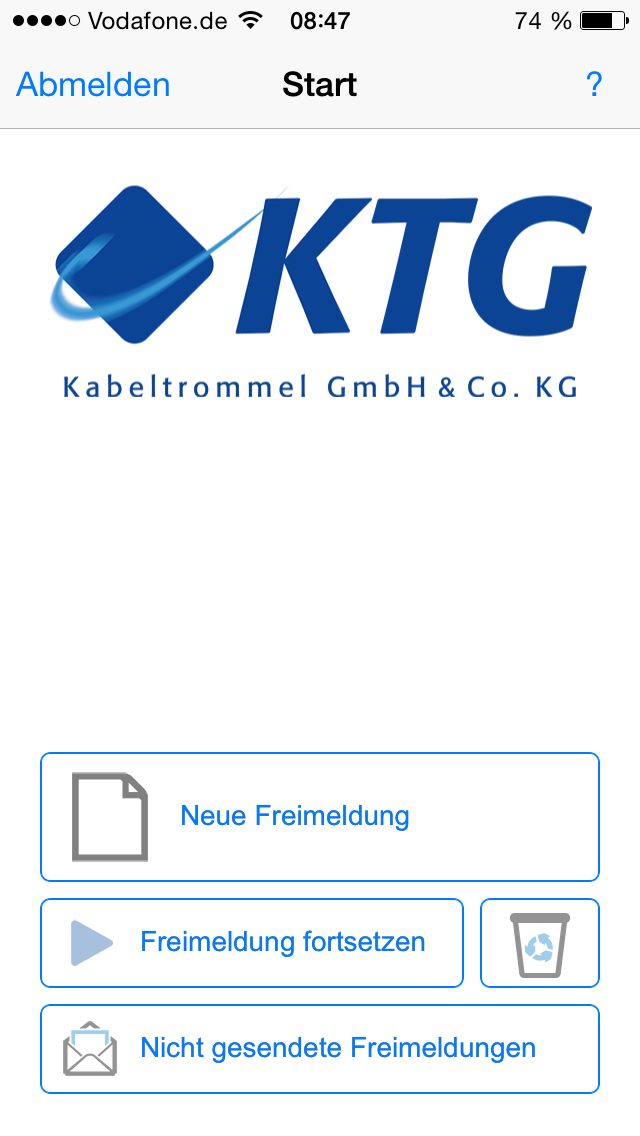 How to cancel & delete KTG-Freimeldung from iphone & ipad 2