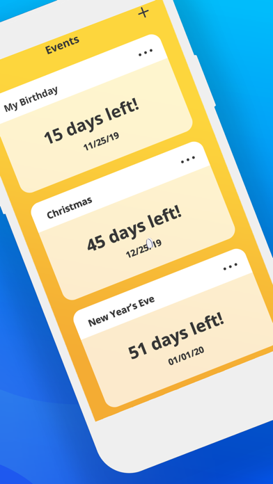 Countdown Reminder, Widget App screenshot 2