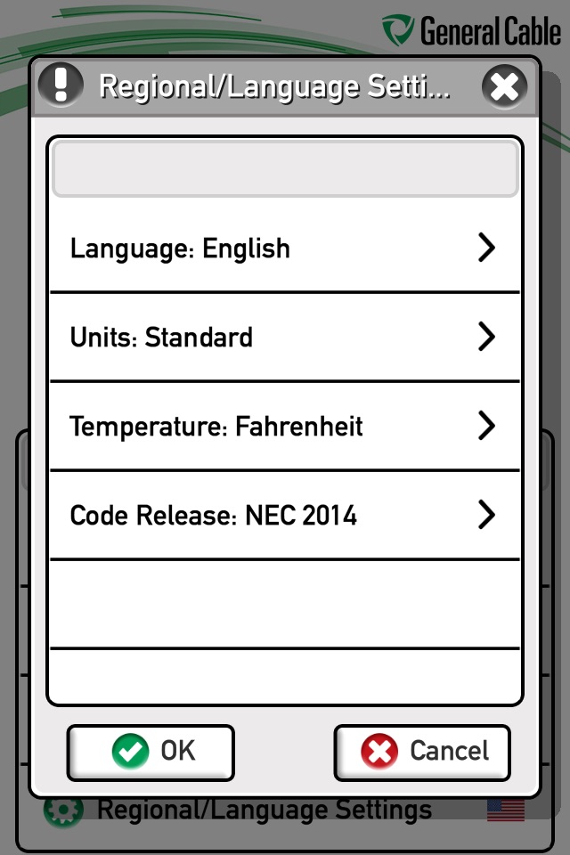 Prysmian Group Conductor Amps screenshot 2