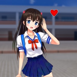 Vida alta School Girl Anime ícone