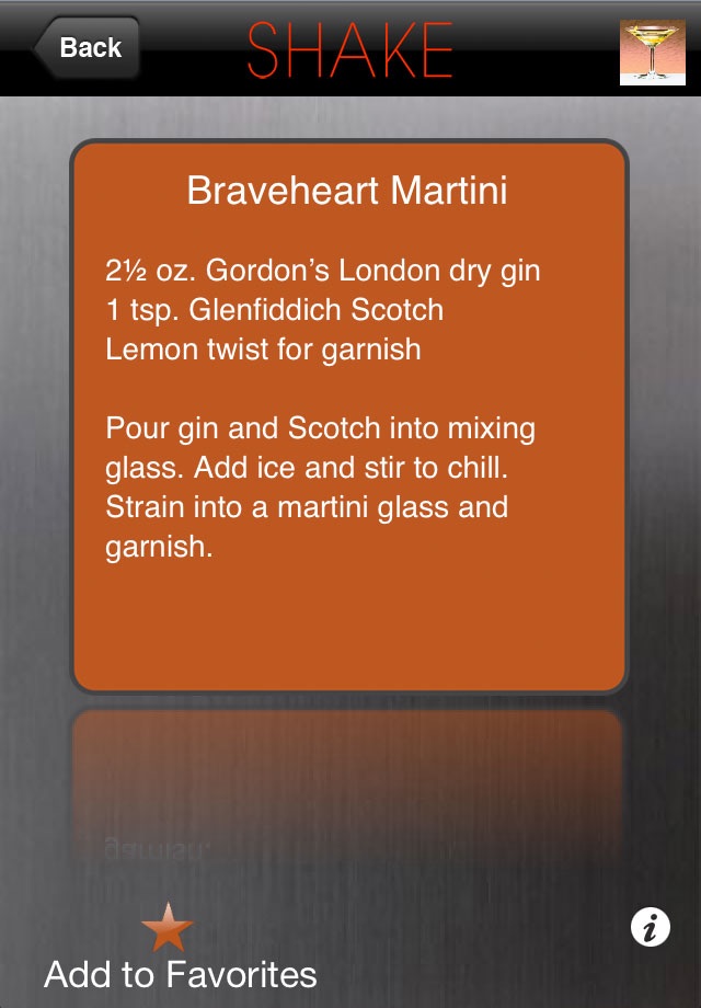 SHAKE: Martini Recipes screenshot 4