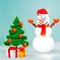 Icon Christmas Tree and Snowman
