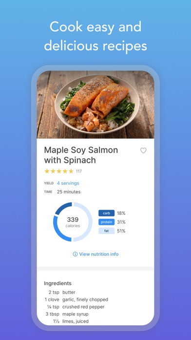 Intent - Healthy Meal Plan Screenshot