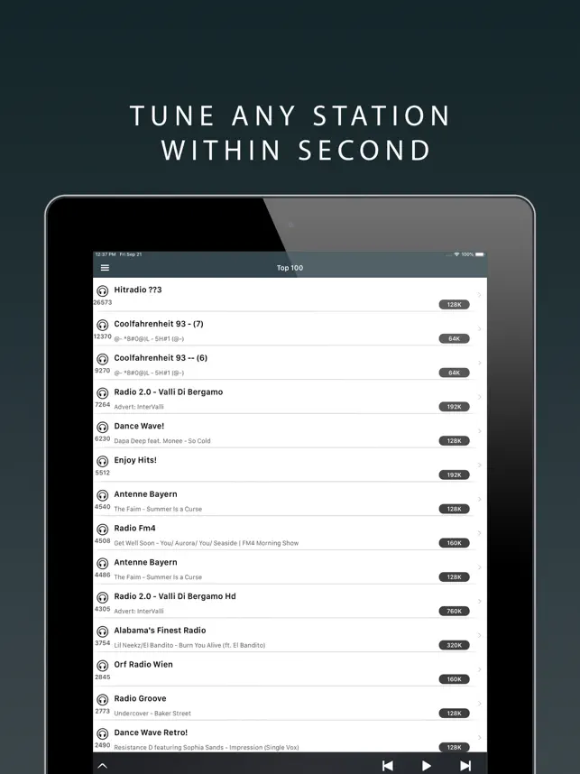Snímek 2 Radio Tuner - Live FM Stations iphone