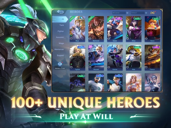 Mobile Legends: Bang Bang at App Store downloads and cost