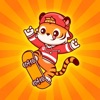 Skater Tiger Boy