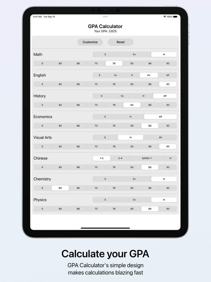 GPA Calculator by Michel