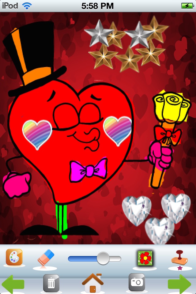 A Valentine's Day Coloring App screenshot 2