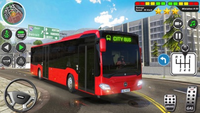 ＃1 バス ドライビング スクール ゲーム 3D screenshot1