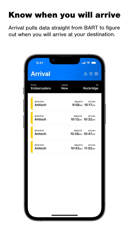 Arrival BART screenshot-7