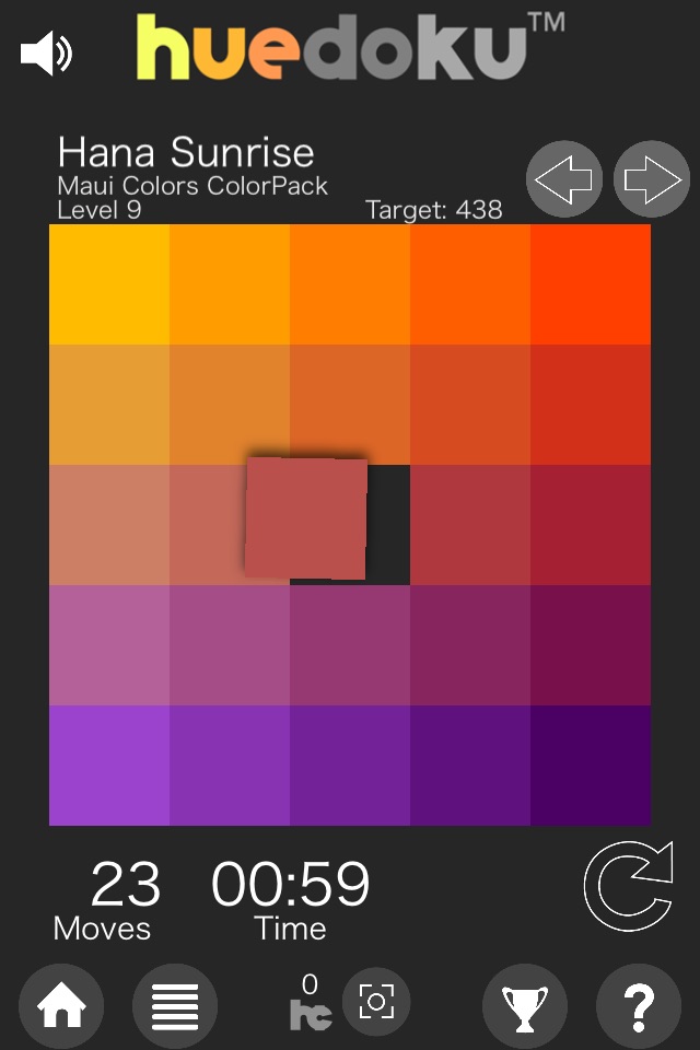 huedoku: original color puzzle screenshot 2