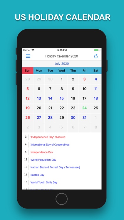 US Holiday Calendar screenshot-3