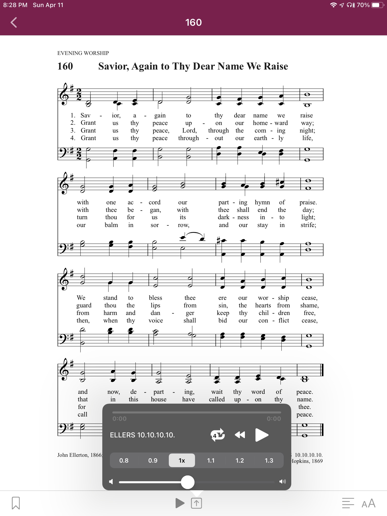 Trinity Psalter Hymnal screenshot 2