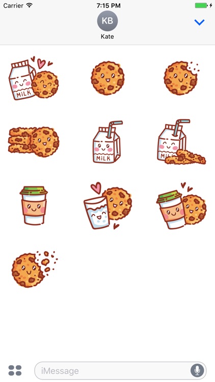 Art Emoji Food & Drink Stickers iMessage ChatStick by ChatStick