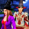 Icon Halloween Witch and Wizard