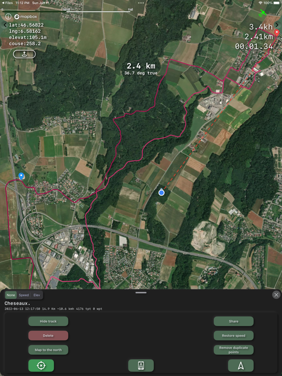 GPS Tracker, GPX Viewer 2D screenshot 2