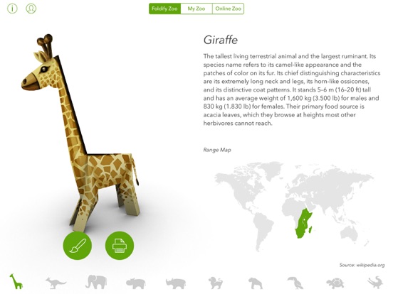 Foldify Zoo - Create & Print screenshot 2