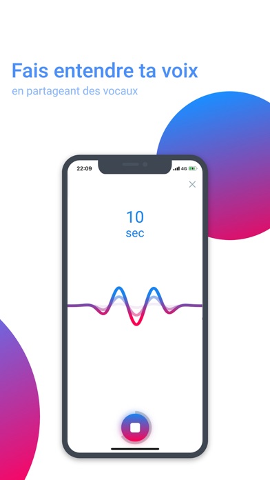 Screenshot #2 pour FLOW - Reseau Social Vocal