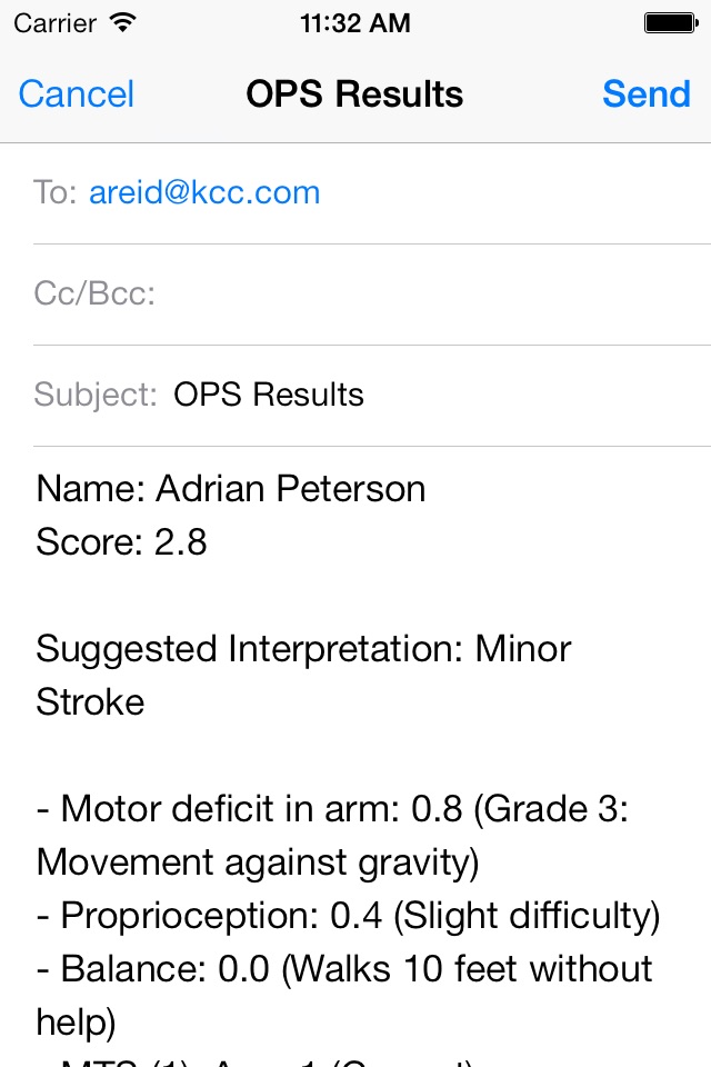 Orpington Prognostic Scale screenshot 4