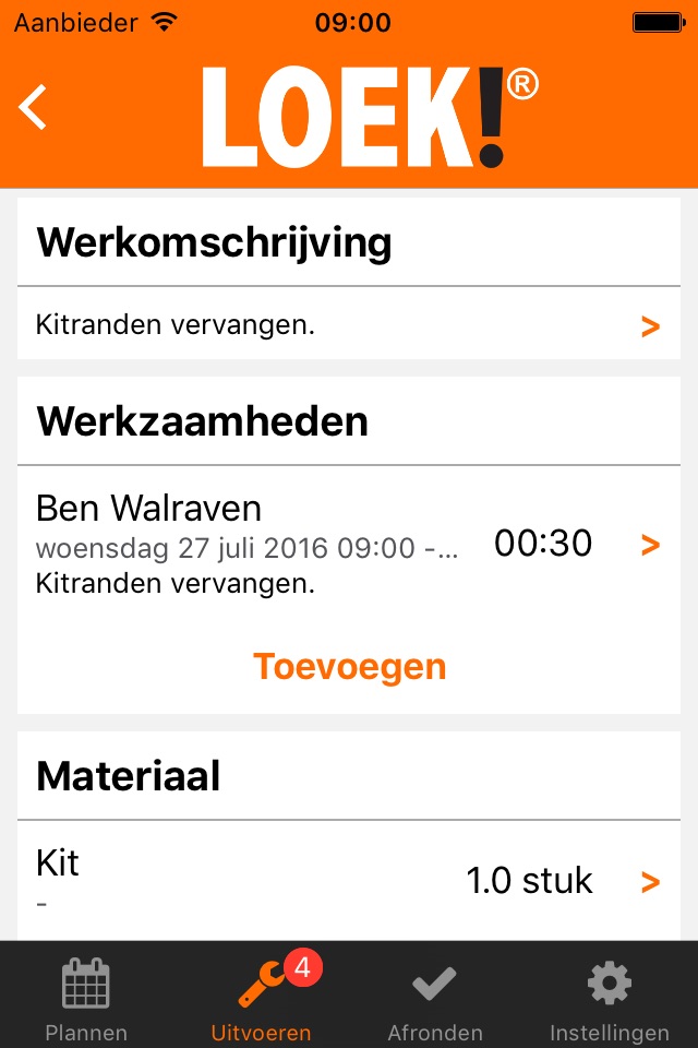 Werkbon app screenshot 4