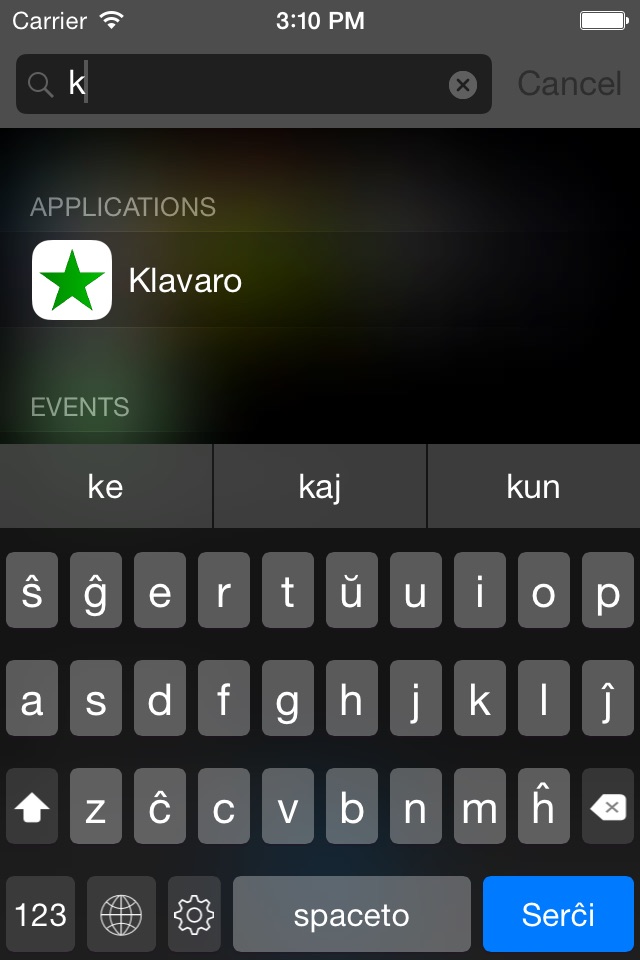 Esperanta Klavaro screenshot 2