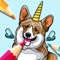 Dog Coloring Book for Adults is an excellent coloring application, imitating real coloring experience