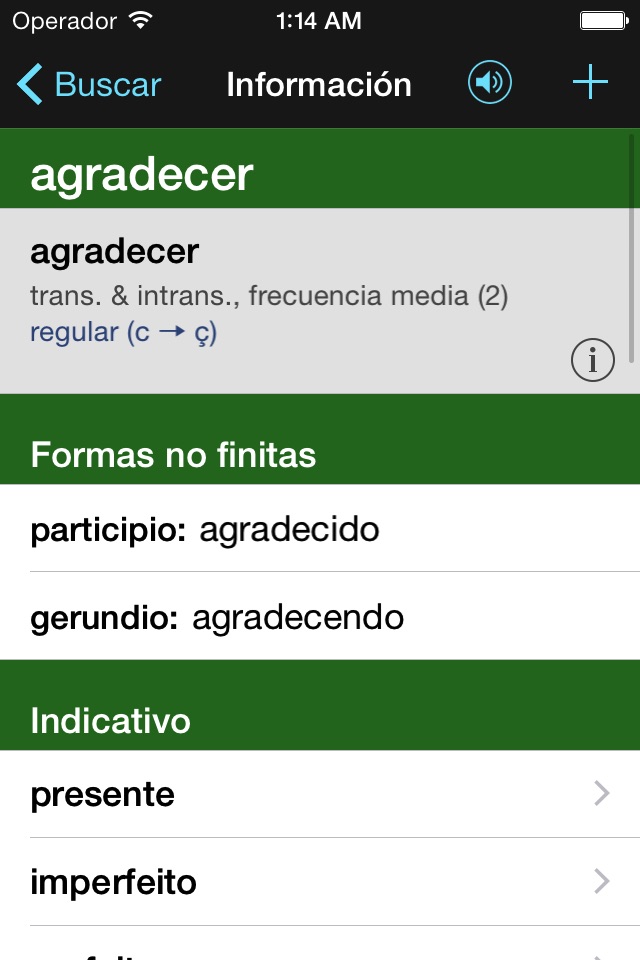 VerbForms Português screenshot 3