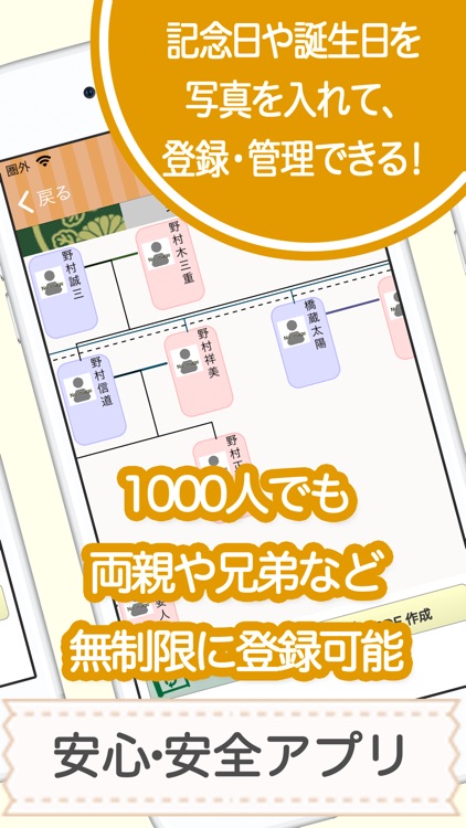 みんなの家系図 家族のルーツを記録に残そう screenshot-3