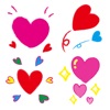 Hearts 1 Stickers