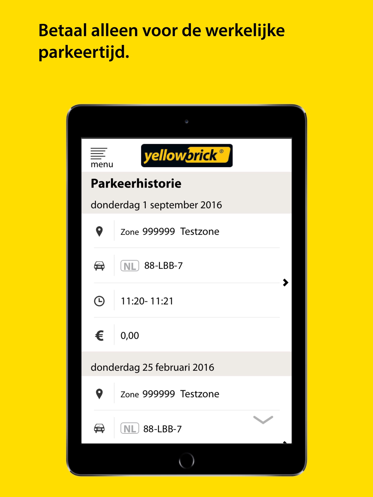 Yellowbrick Parkeren screenshot 3