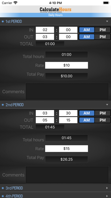 Calculate Hours Worked screenshot 3