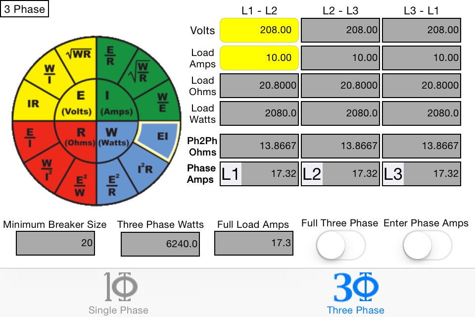 OHMs Law Calc screenshot 4