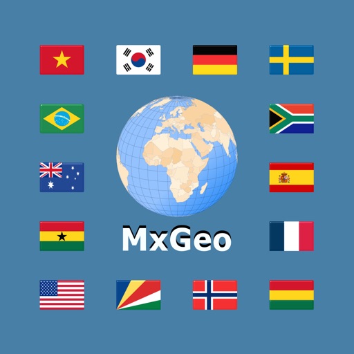 World atlas & world map MxGeo iOS App